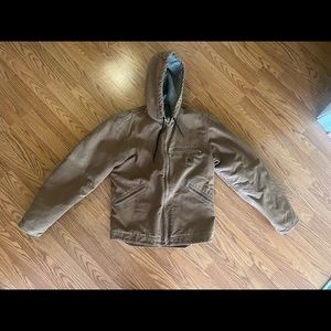 Women’s Sherpa lined, loose fit, Jacket. Size small.